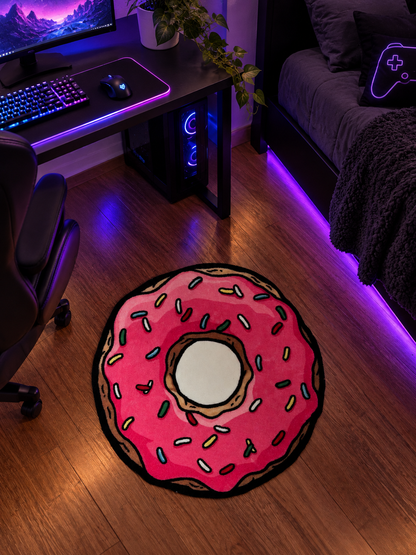 Tapete Dona en cuarto gamer - vista superior